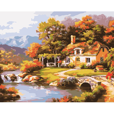 Картина за номерами "Затишний будиночок" тм Крамниця Чудес 40 x 50 см у кор LC30025 Картина за номерами "Затишний будиночок" тм Крамниця Чудес 40 x 50 см у кор LC30025