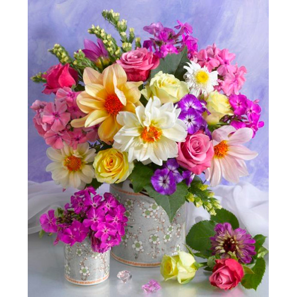 Картина за номерами "Квітковий настрій" LC40028