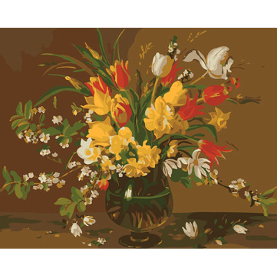 Картина за номерами квіти "Майский букет" LC40116