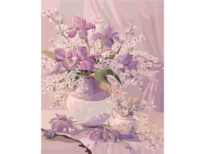 Картина за номерами квіти "Квітковий ранок" LC40122