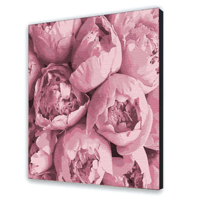 Картина за номерами з лаком ArtCraft квіти "Розовая нежность" 40х40 см 13103-AC