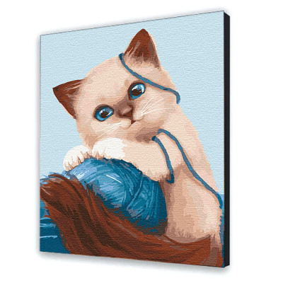 Картина за номерами "Грайливе кошеня" 11627-AC Картина за номерами "Грайливе кошеня" 11627-AC