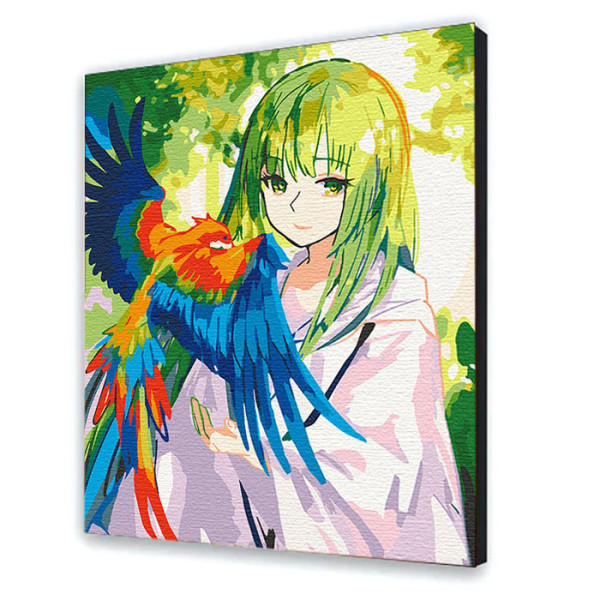 Картина за номерами ArtCraft "Та що розмовляє з птахами" 40х50 см з лаком 10264-AC