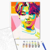 Картина за номерами з лаком ArtCraft "Jimin. Art Prints" 40*50 см 10269-AC