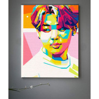 Картина за номерами з лаком ArtCraft "Jimin. Art Prints" 40*50 см 10269-AC