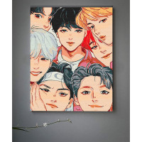 Картина за номерами "BTS. Anime Art" 40*50 см 10277-AC