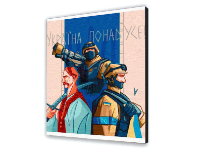 Картина за номерами з лаком ArtCraft українська тематика "Україна понад усе 10349-AC