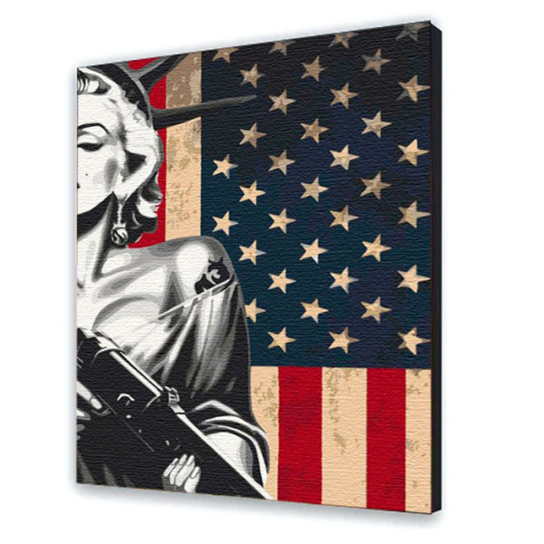 Картина за номерами з лаком ArtCraft "Американська Монро" 40*50 см 10318-AC