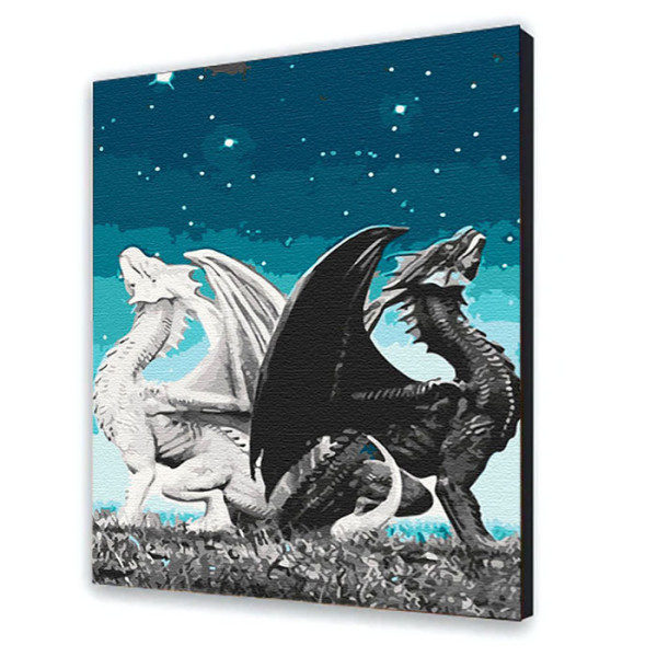 Картина за номерами "Пара драконів" 40*50 см 16008-AC