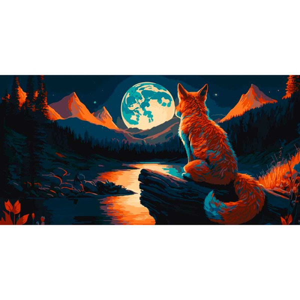 Набір для розпису "Нічний спокій" 40*80 см @ 11525-AC