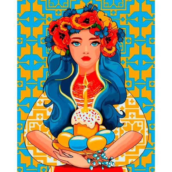 Набір для розпису "Великдень" 40*50 см @ 10063-AC