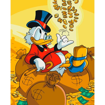 Картина за номерами "Scrooge McDuck" 40*50 см 11576-AC