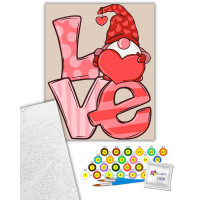 Картина за номерами "Гномик LOVE" Artcraft 40*50 см 16130-AC