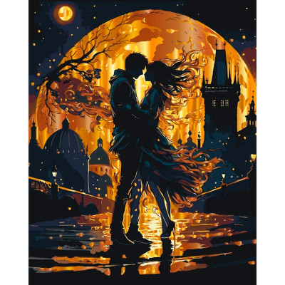 Картина за номерами ArtCraft "Побачення під місяцем" з металізованими фарба 10169-AC