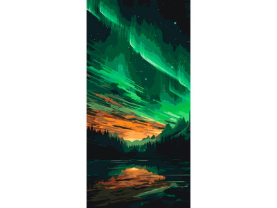 Картина за номерами ArtCraft "Сяйво" 40x80 см 11061-AC