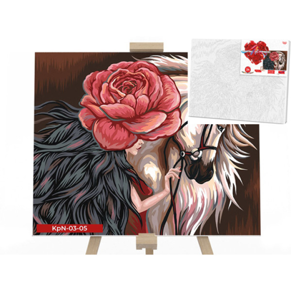 Креативна творчість "PAINTING BY NUMBERS" 30х40 см "Кінь" KpNe-03-05