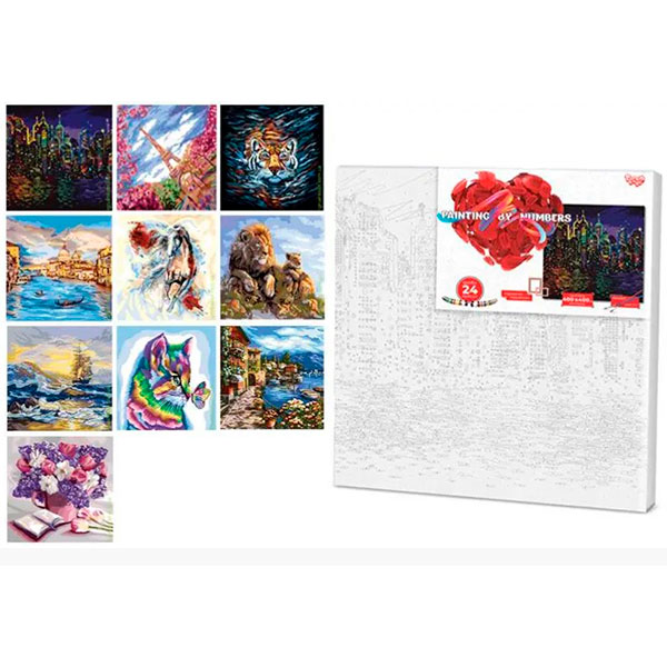 Картина за номерами "PAINTING BY NUMBERS" економ MIX KpNe-40х40-02-0102...10