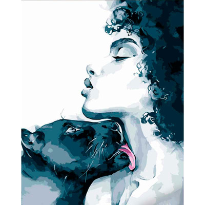 Картина за номерами Подруга-пантера Strateg 40х50 см DY335 Картина за номерами Подруга-пантера Strateg 40х50 см DY335