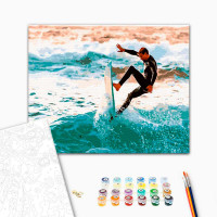 Картина за номерами Крутий серф Strateg 40х50 см GS289