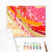 Картина по номерах Японська абстракція Strateg 40х50 см DY138