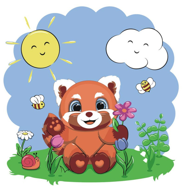 Картина за номерами Stateg Милі посмішки 30х30 см ES077