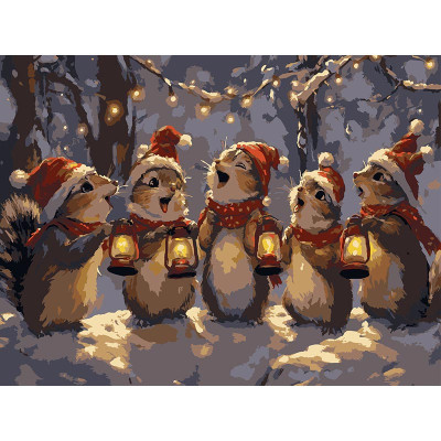 Картина за номерами Stateg Хор білок 30х40 см SS1241