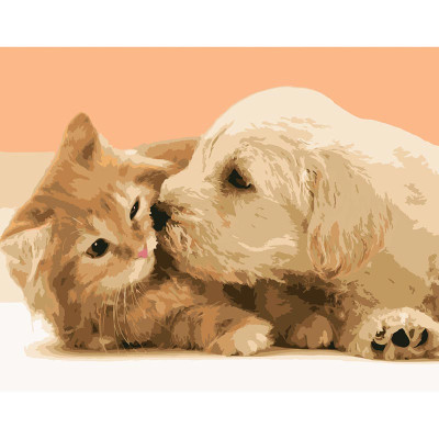 Картина за номерами Stateg Щира дружба 40х50 см DY223