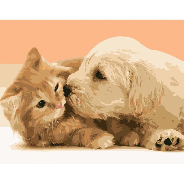 Картина за номерами Stateg Щира дружба 40х50 см DY223