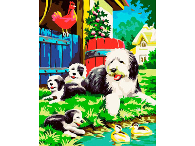 Картина за номерами "На фермі" ТМ Лавка Чудес 40 x 50 см LC20132