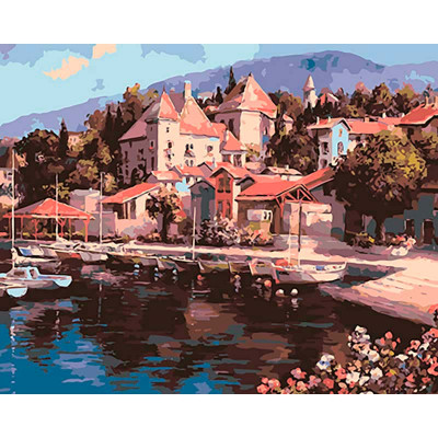 Картина за номерами "Лодкова пристань" тм Лавка Чудес 40 x 50 см у коробці LC30087 Картина за номерами "Лодкова пристань" тм Лавка Чудес 40 x 50 см у коробці LC30087