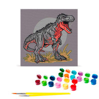 Картина за номерами "Гіганотозавр" 30*30 см 15575-AC