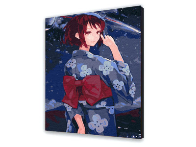 Картина за номерами з лаком ArtCraft аніме без підрамника "Mitsuha Miyamizu 10622-ACNF