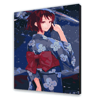 Картина за номерами з лаком ArtCraft аніме без підрамника "Mitsuha Miyamizu 10622-ACNF