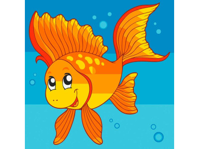 Картина за номерами "Рибка" 30*30 см @ 15033-AC