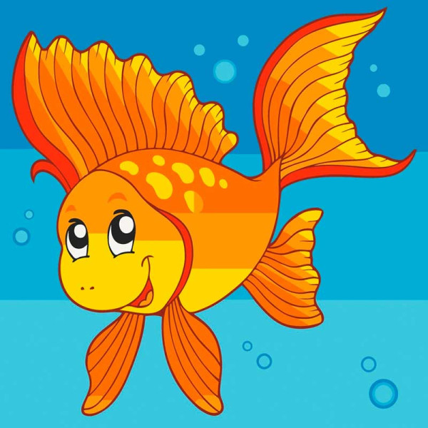 Картина за номерами "Рибка" 30*30 см @ 15033-AC