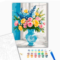 Картина за номерами "Квіти на підвіконні" 40*50 см 13130-AC