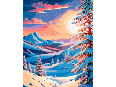 Картина за номерами "Зима в горах" ArtCraft 40*50 см 11047-AC Картина за номерами "Зима в горах" ArtCraft 40*50 см 11047-AC