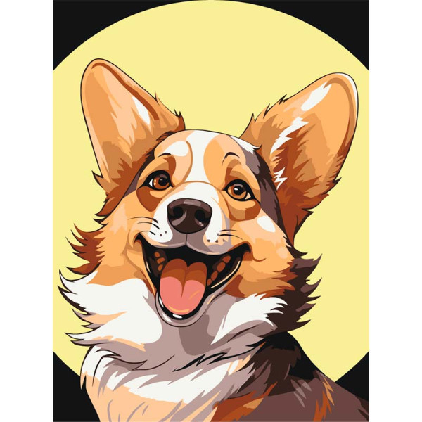 Картина за номерами Artcraft "Корги Коржик" 30*40 см 11708-AC