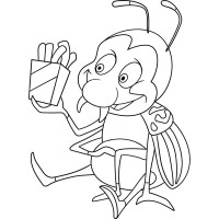 Дитяча картина-розмальовка Artcraft Колорадський жучок 25*30 см 15054-AC