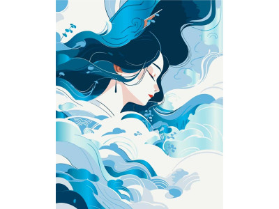 Картина за номерами Artcraft "Стихія повітря" з металізованими фарбами 40*5 10189-AC