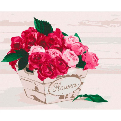 Картина за номерами квіти "Flower's box" 40х50 см 12151-AC