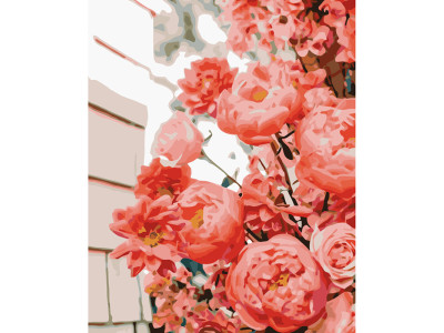 Картина за номерами квіти Чудові троянди Strateg 30х40 см SS-6596