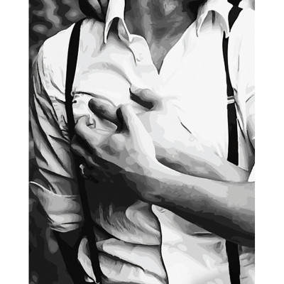 Картина по номерах В руках кохання Strateg 40х50 см GS1109