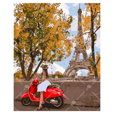 Картина за номерами "Вперше в Парижі" 40*50 см КНО4581