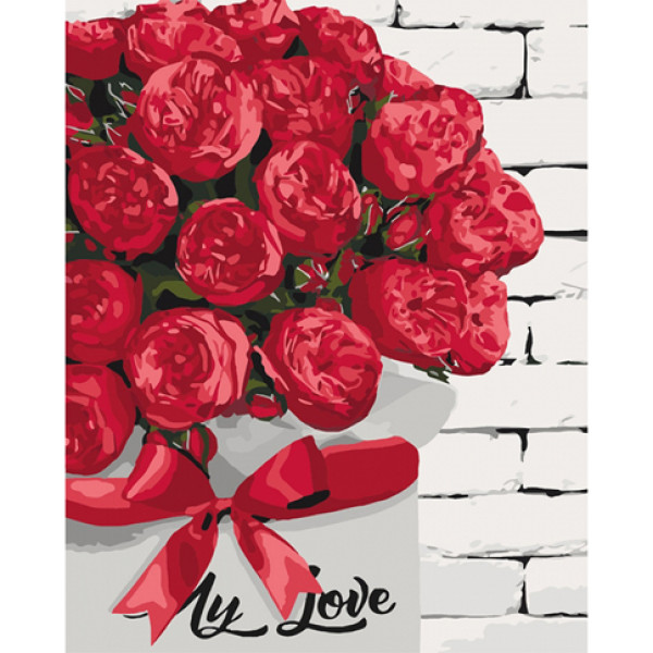 Картина за номерами "Сюрприз для коханої" 40x50см КНО3070