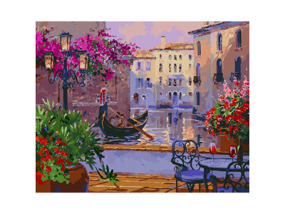 Набір для розпису за номерами Чарівна Венеція 40 x 50 см КНО3559