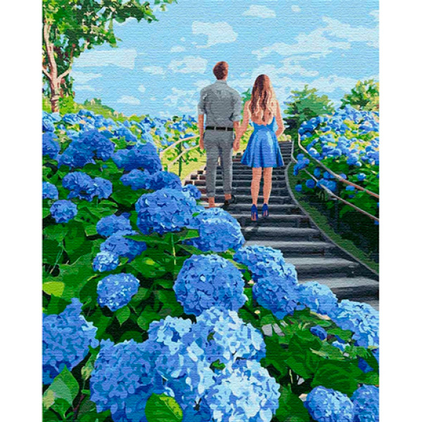 Картина за номерами "Гуляючи удвох" КНО4753