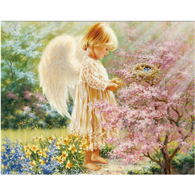 Діти "Янголятко і птахи" 40*50см КН1048 Діти "Янголятко і птахи" 40*50см КН1048
