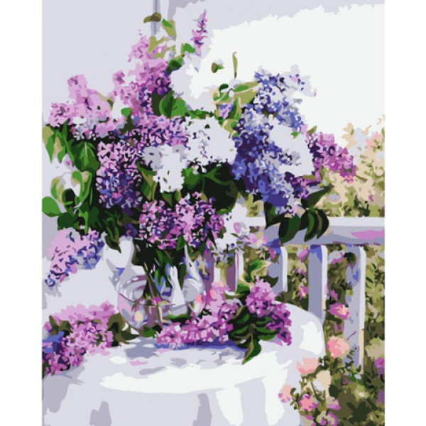 Картина за номерами Букет бузку 2 40*50 КНО1074