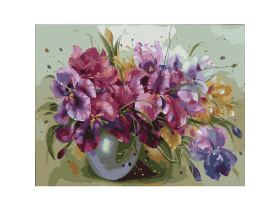 Картина за номерами Букет яскравих ірисів 40*50 КНО1118